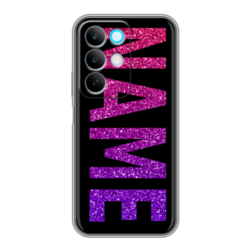Силиконовый чехол на Realme C85 с принтом NAME