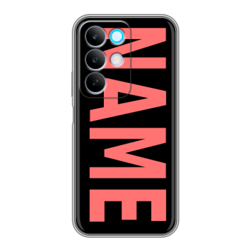 Силиконовый чехол на Realme C85 с принтом NAME