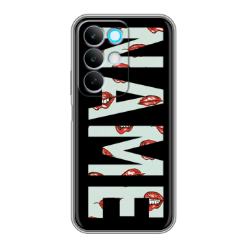 Силиконовый чехол на Realme C85 с принтом NAME