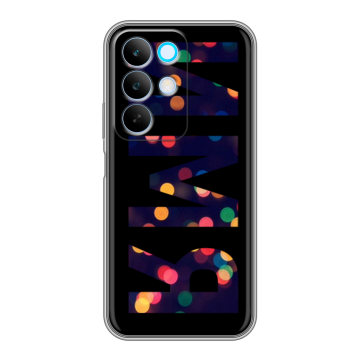 Силиконовый чехол на Realme C85 с принтом ИМЯ