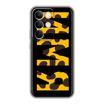 Силиконовый чехол на Realme C85 Pro с принтом ИМЯ
