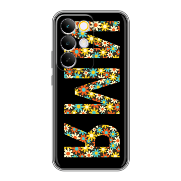 Силиконовый чехол на Realme C85 Pro с принтом ИМЯ