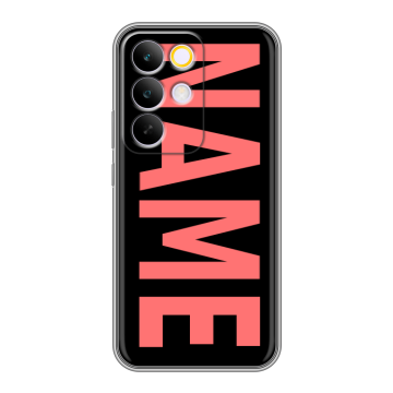 Силиконовый чехол на Realme C85 Pro с принтом NAME