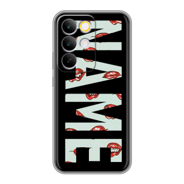 Силиконовый чехол на Realme C85 Pro с принтом NAME