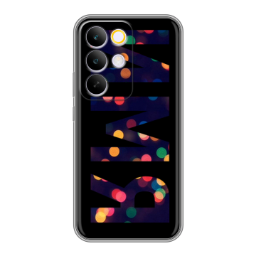 Силиконовый чехол на Realme C85 Pro с принтом ИМЯ