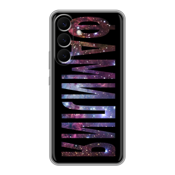 Силиконовый чехол на Samsung Galaxy S26 Plus с принтом ФАМИЛИЯ