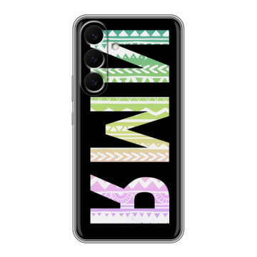 Силиконовый чехол на Samsung Galaxy S26 Plus с принтом ИМЯ