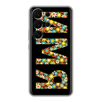 Силиконовый чехол на Samsung Galaxy S26 Ultra с принтом ИМЯ