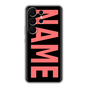 Силиконовый чехол на Samsung Galaxy S26 Ultra с принтом NAME