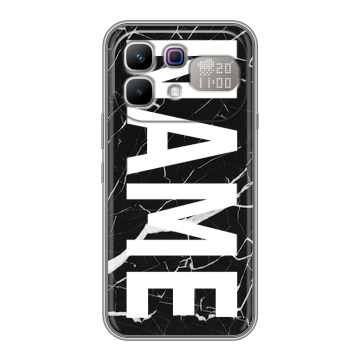 Силиконовый чехол на Infinix Note 60 Pro с принтом NAME