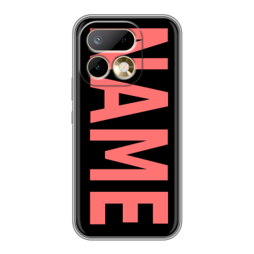 Силиконовый чехол на Realme 16 Pro с принтом NAME