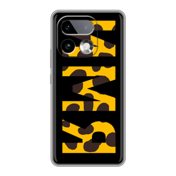 Силиконовый чехол на Realme 16 Pro Plus с принтом ИМЯ