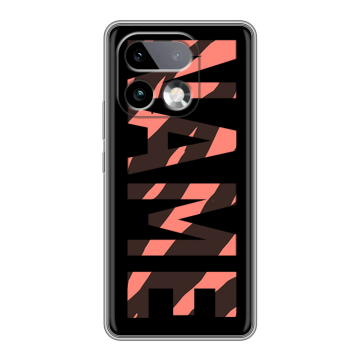 Силиконовый чехол на Realme 16 Pro Plus с принтом NAME