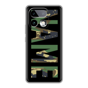 Силиконовый чехол на Realme 16 Pro Plus с принтом NAME