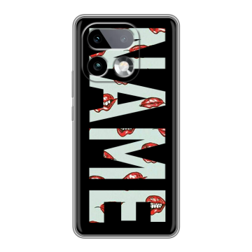 Силиконовый чехол на Realme 16 Pro Plus с принтом NAME