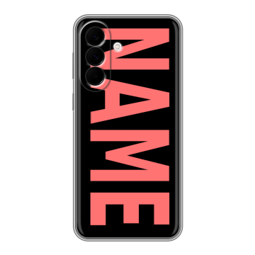 Силиконовый чехол на Samsung Galaxy A37 с принтом NAME