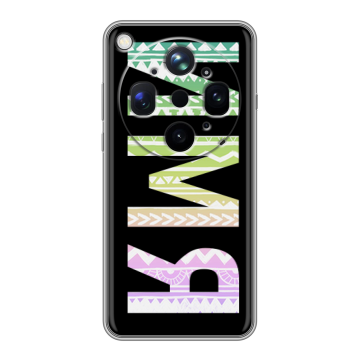 Силиконовый чехол на OPPO Find X9 Ultra с принтом ИМЯ