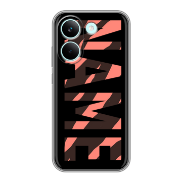 Силиконовый чехол на Poco X8 Pro с принтом NAME