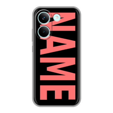 Силиконовый чехол на Poco X8 Pro с принтом NAME