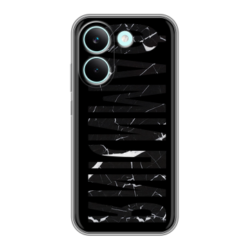 Силиконовый чехол на Poco X8 Pro с принтом ФАМИЛИЯ