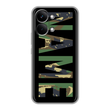 Силиконовый чехол на Poco X8 Pro Max с принтом NAME