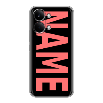 Силиконовый чехол на Poco X8 Pro Max с принтом NAME