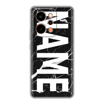 Силиконовый чехол на Realme P4 Power с принтом NAME