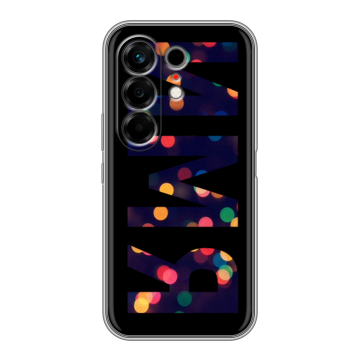 Силиконовый чехол на Tecno Camon 50 с принтом ИМЯ