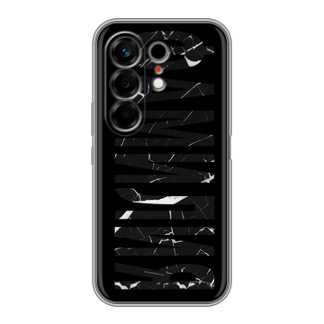 Силиконовый чехол на Tecno Camon 50 с принтом ФАМИЛИЯ