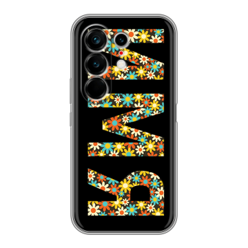 Силиконовый чехол на Tecno Camon 50 Ultra с принтом ИМЯ