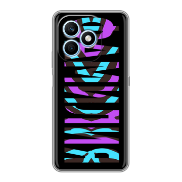 Силиконовый чехол на Honor X8d с принтом ФАМИЛИЯ