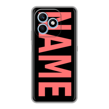 Силиконовый чехол на Honor X8d с принтом NAME