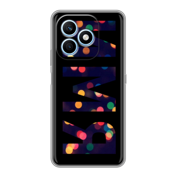 Силиконовый чехол на Honor X8d с принтом ИМЯ