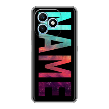 Силиконовый чехол на Honor X8d с принтом NAME