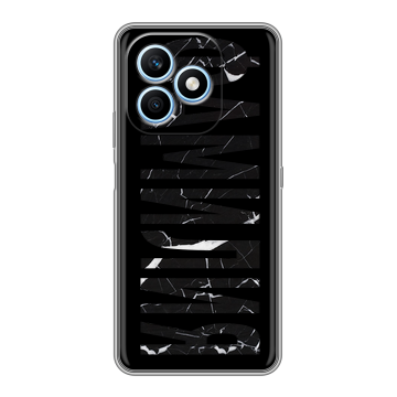 Силиконовый чехол на Honor X8d с принтом ФАМИЛИЯ