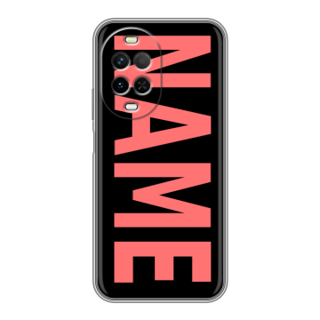 Силиконовый чехол на Huawei Nova 15 с принтом NAME