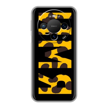 Силиконовый чехол на Huawei Mate 80 Pro с принтом ИМЯ