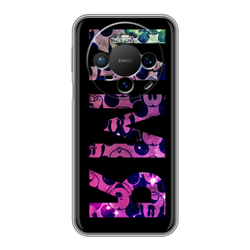Силиконовый чехол на Huawei Mate 80 Pro с принтом ИМЯ
