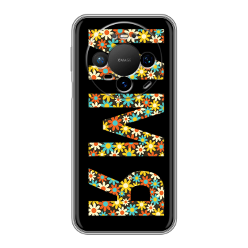 Силиконовый чехол на Huawei Mate 80 Pro с принтом ИМЯ