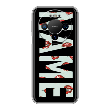 Силиконовый чехол на Huawei Mate 80 Pro с принтом NAME
