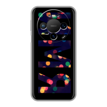 Силиконовый чехол на Huawei Mate 80 Pro с принтом ИМЯ