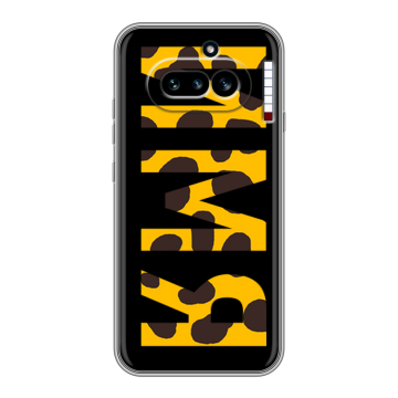 Силиконовый чехол на Nothing Phone (4a) с принтом ИМЯ