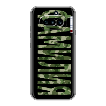 Силиконовый чехол на Nothing Phone (4a) с принтом ФАМИЛИЯ