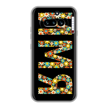 Силиконовый чехол на Nothing Phone (4a) с принтом ИМЯ
