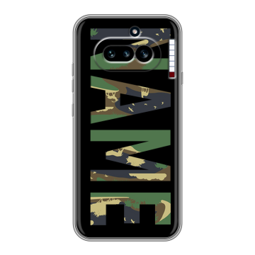 Силиконовый чехол на Nothing Phone (4a) с принтом NAME