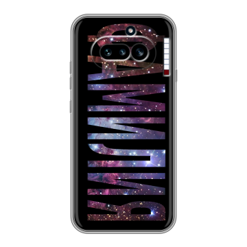 Силиконовый чехол на Nothing Phone (4a) с принтом ФАМИЛИЯ