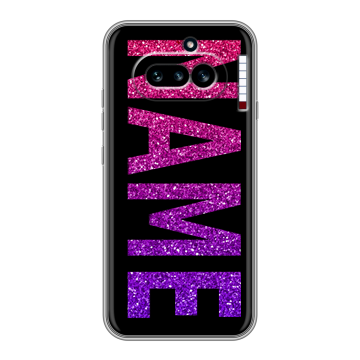 Силиконовый чехол на Nothing Phone (4a) с принтом NAME