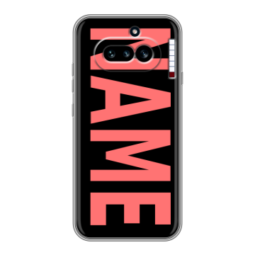 Силиконовый чехол на Nothing Phone (4a) с принтом NAME