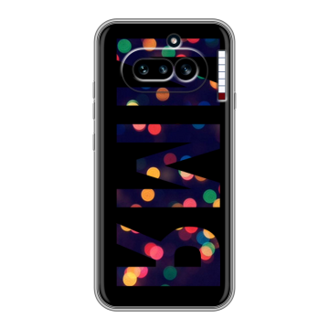 Силиконовый чехол на Nothing Phone (4a) с принтом ИМЯ
