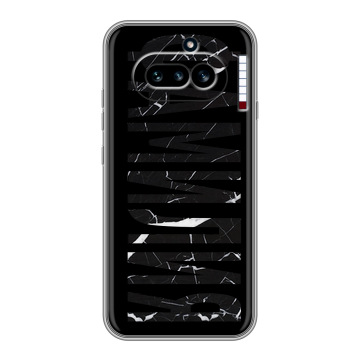 Силиконовый чехол на Nothing Phone (4a) с принтом ФАМИЛИЯ